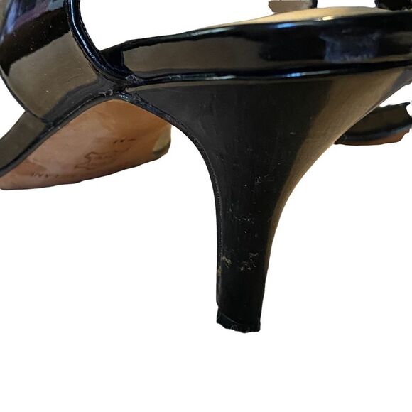 ANTONIO MELANI - STYLE NAME IS TATIANA HEELS - BLACK PATENT LEATHER - SIZE 7 -S6 - Picture 10 of 11